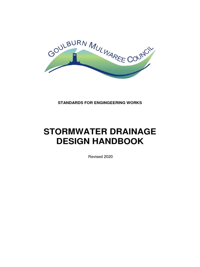 Stormwater Drainage Design Handbook Standards For Engingeering Works