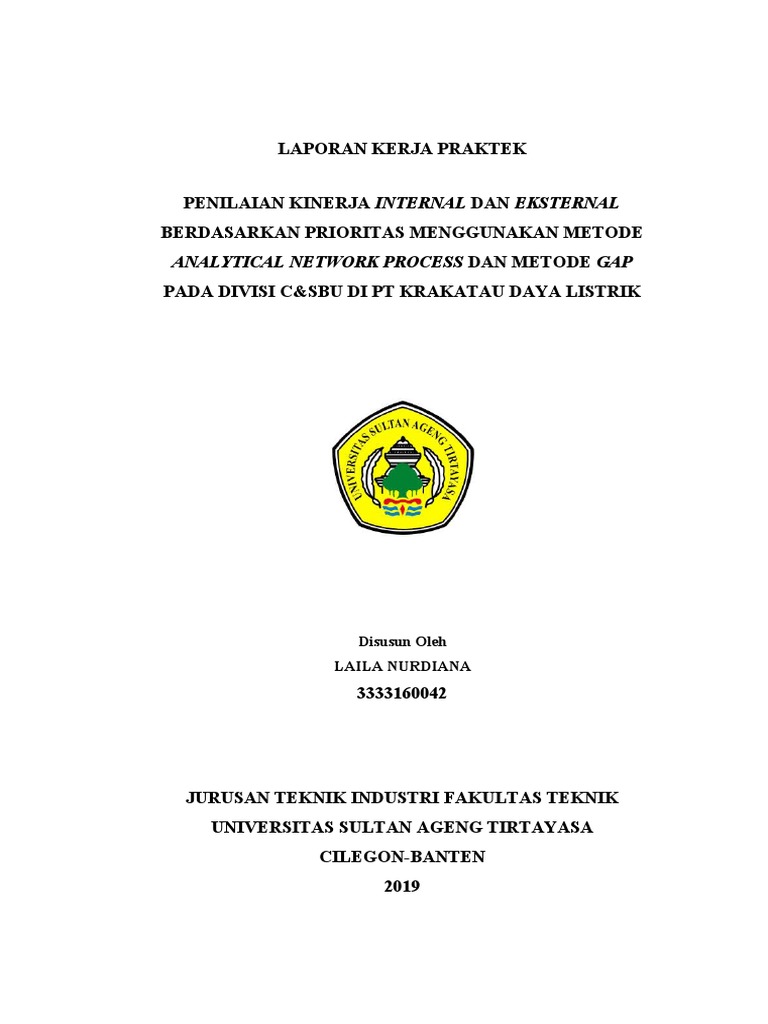 Penilaian Kinerja Internal Dan Eksternal Berdasarkan Prioritas