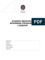 Student internship logbook and project reports