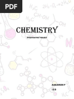 Chemistry: Investigatory Project