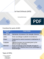 Ankle Foot Orthosis (AFO)