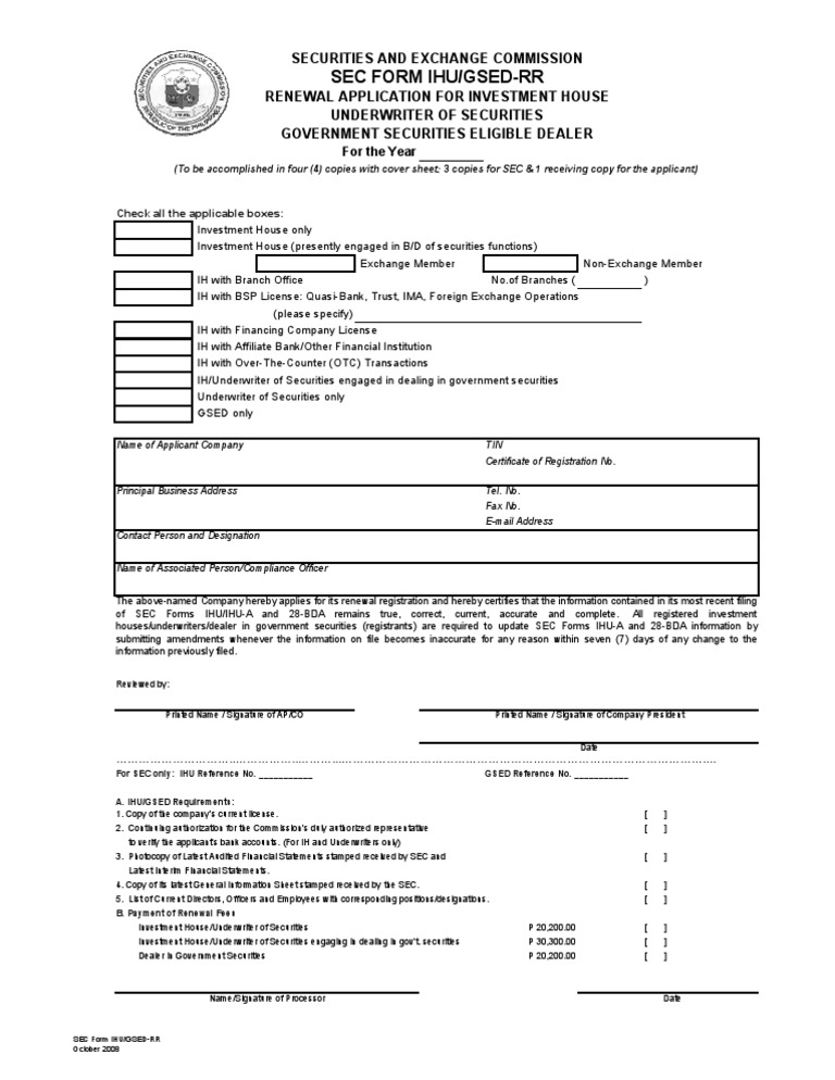 GSED Renewal Application Form | PDF | Business | Law