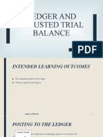 Ledger and Adjusted Trial Balance