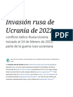 Invasión Rusa de Ucrania de 2022 - Wikipedia, La Enciclopedia Libre