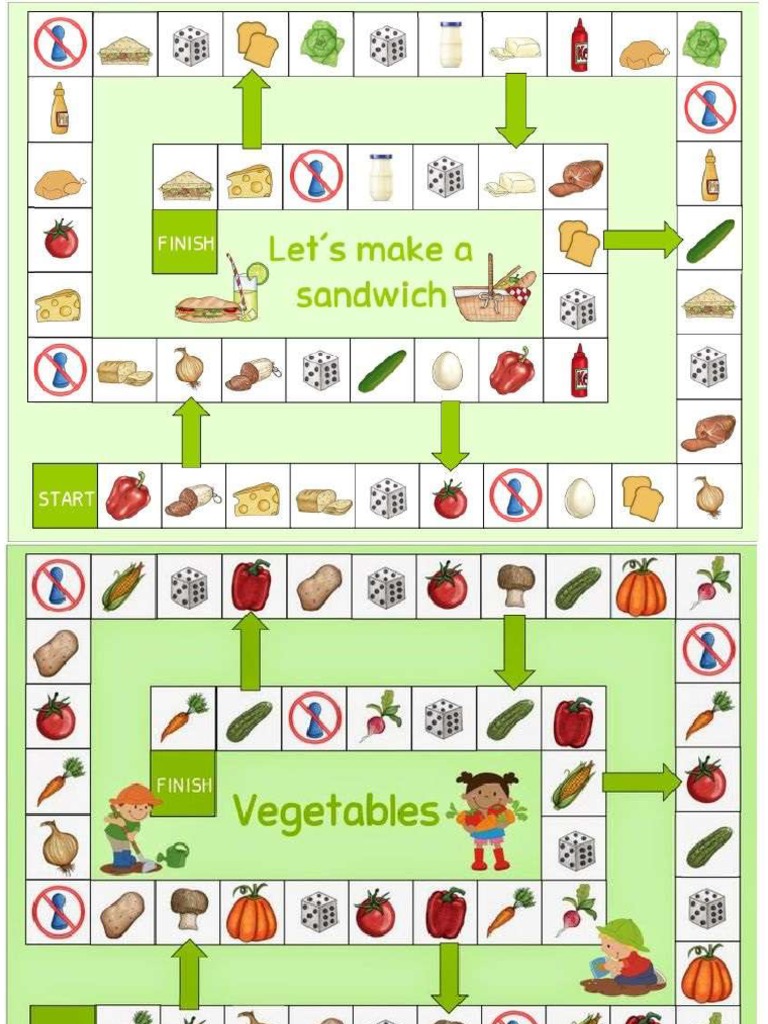 board games vocabulary PDF