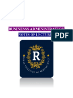 Business Administration Lecture 5