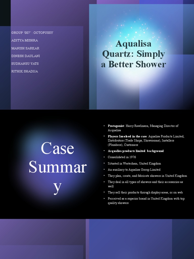 Aqualisa Quartz Simply A Better Shower PDF Brand Marketing
