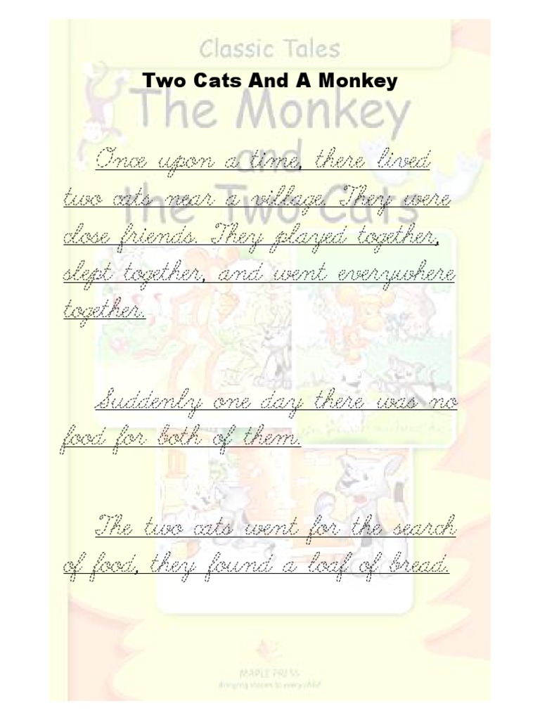 CURSIVE - Two Cats and A Monkey WBG C | PDF