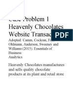 Case Problem 1 Heavenly Chocolates Website Transactions