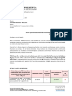 Remisión Informe Financiero - RECTORIA - Corte 28 de Febrero