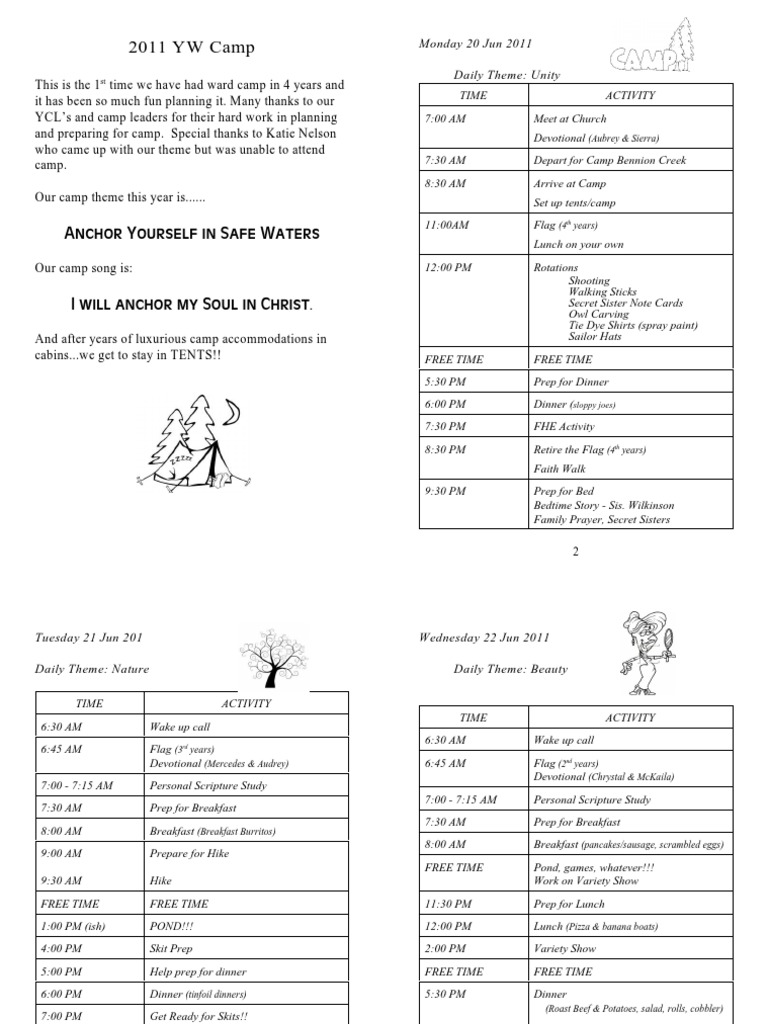 2011 Camp Book | PDF | Leisure | Nature