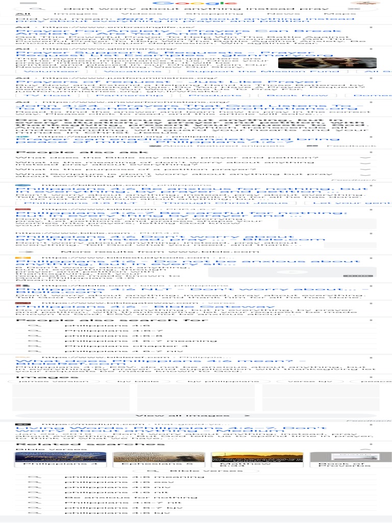 Dont Worry About Anything Instead Pray About Ever | Download Free PDF ...