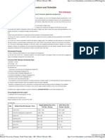 Ph.D. Admission Test - Procedure and Schedule