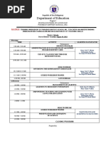 Class Program Kinder Sy.2022 2023 | PDF | Educational Institutions ...