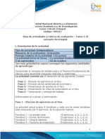 Guía de actividades y rúbrica de evaluación - Unidad 1 - Tarea 1 - El concepto de integral