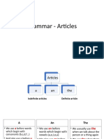 Articles and Sequential Order