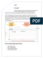 Microsoft Excel-Class1