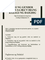 Uri NG Gender Roles Sa Iba't Ibang