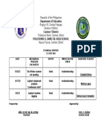 Department of Education Carmen 1 District Policronio S. Dano Sr. High School