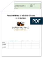 Procedimiento seguro andamios