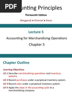 Lecture 5 - Merchandising Operation