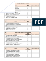 Redistribución de Alumnos IV Semestre