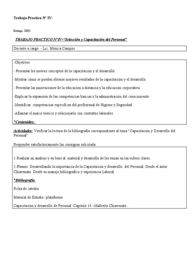 Capacitación y Desarrollo del Personal | PDF | Gestión de recursos ...