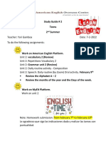 Study Guide # 2 Teens - February 7th, 2022.