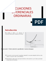 Ecuaciones diferenciales ordinarias: métodos de Euler, Heun y Runge-Kutta