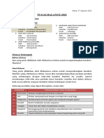 Tugas Balance 2022 Karakter Unhas