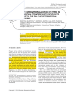 early internationalization by firms in transition economies