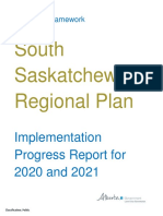 South Saskatchewan Regional Plan: Implementation Progress Report For 2020 and 2021