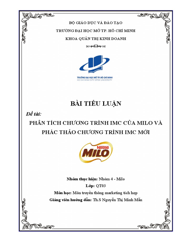 Nhóm 4 - Milo B N CHÍNH | PDF