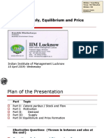 Demand, Supply, Equilibrium and Price Formation: Session 02