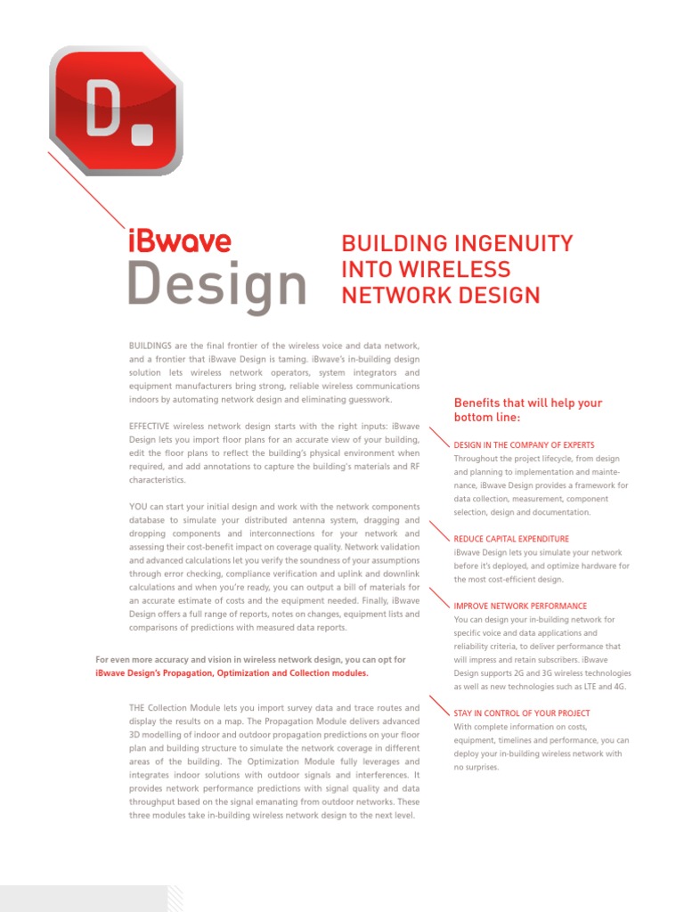 iBwave Design: Optimize Wireless Networks | PDF | Wireless Network ...