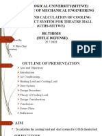 Cooling Load Calculation and Duct System Title DF