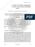 A Comparative Study of Inventory Management and Budgetary Control System in The Automobile Sector Ijariie14323