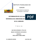 GOMEZ, G. 2001. Determinación de Los Valores de Referencia 3 A 9meses