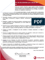 Politicas Prevención de Accidentes Por Causa de Fatiga y Somnolencia - UM Raura 2022