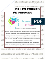 Classer Les Formes de Phrases