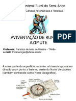 Aula 2 - AVIVENTAO DE RUMOS E AZIMUTES 1