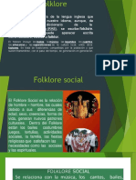 Folklore Social e Interdisciplinario