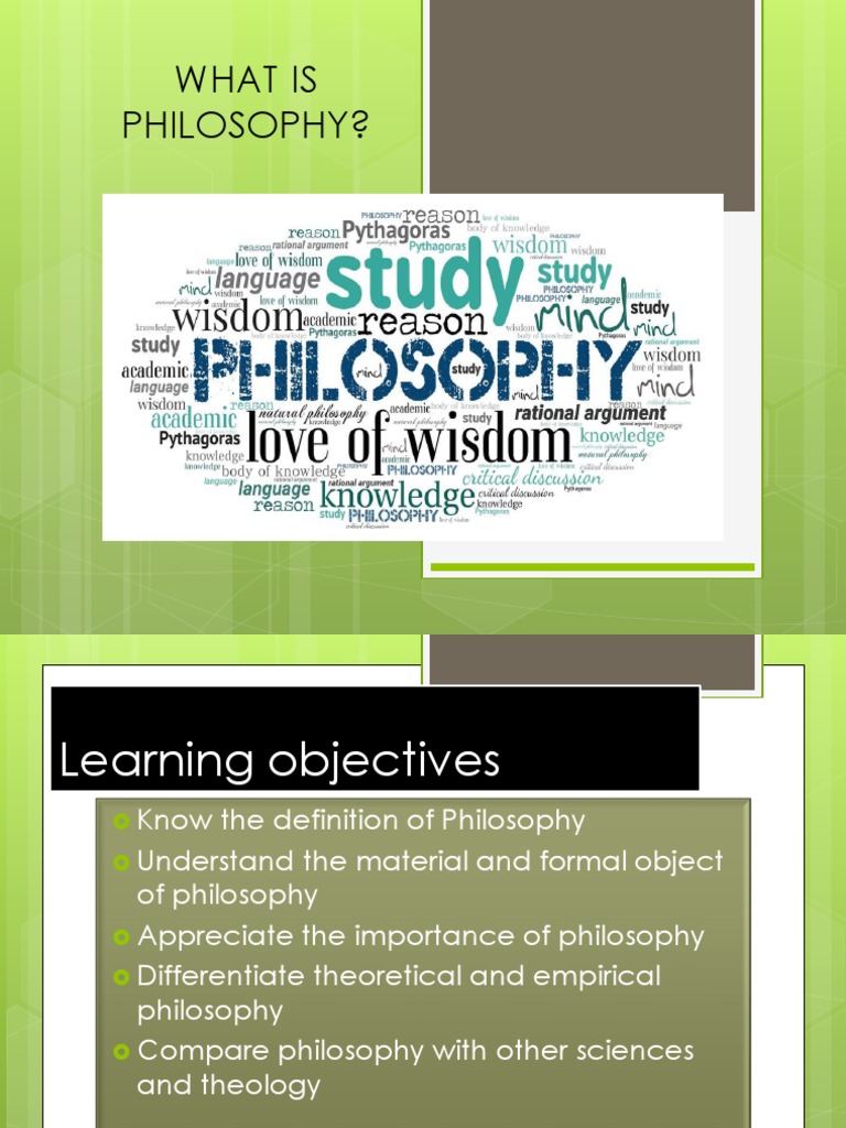 WHAT IS PHILOSOPHY intelligence overview