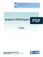 Introduction To CMOS RF Integrated Circuits Design: IV. Mixers