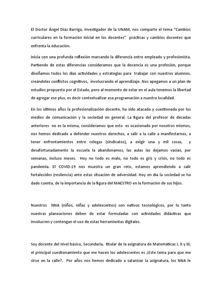 ángel Díaz Barriga Video Pdf Maestros Método De Enseñanza