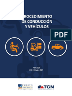 Procedimiento de conducción y vehículos en Puerto Angamos