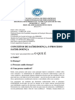 Aula N 1 Saude e QV Processo Saude Doenca 13 Agosto 2022