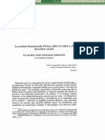 La Ciudad Desmerecida (Notas Sobre El Orden y El Desorden Social)