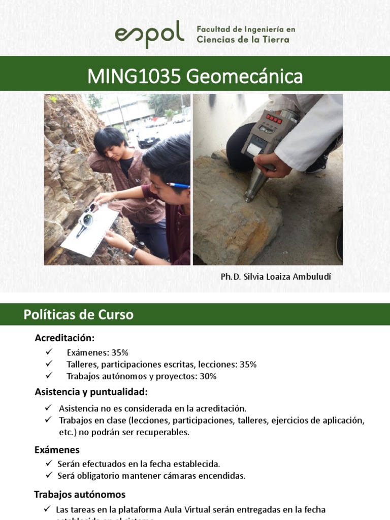 Introducción a la Geomecánica y Rocas | PDF | Hormigón | Roca (geología)