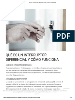 Interruptores Diferenciales o Disyuntores